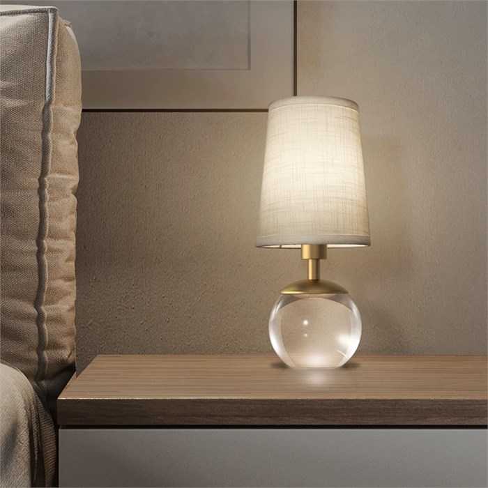 Эксклюзивная настольная лампа Eichholtz Sphere, хрусталь и латунь 10288 - Onlainsale HOME