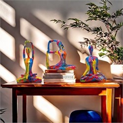 абстрактные декоративные фигурки в стиле поп-арт . 3 шт 10036