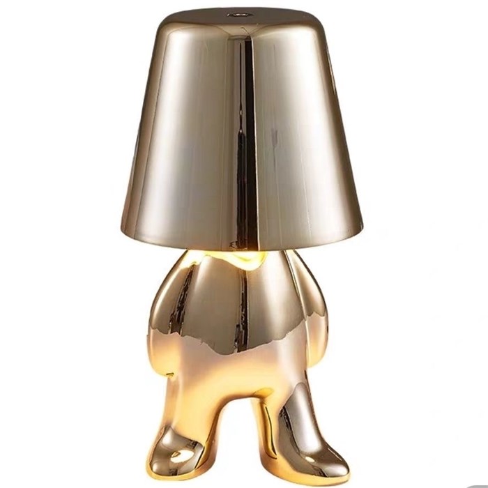 Дизайнерский беспроводной светильник Pop Art «Mr. Who» (Mirror Gold Edition) 10094 - Onlainsale HOME