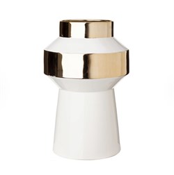 Ваза Pols Potten Object Object White And Gold M 240-205-020 10101