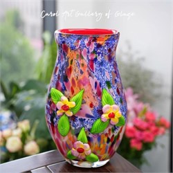 декоративная ваза ручной работы millefiori 10140