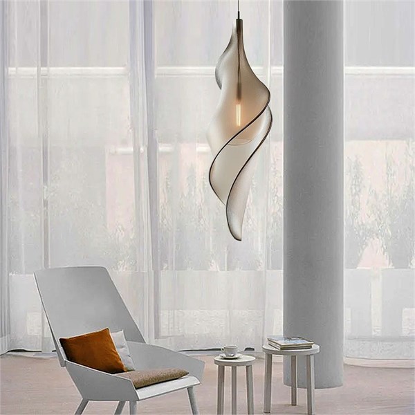 Дизайнерский подвесной светильник из стекла Spiral Amber Mini 10245 - Onlainsale HOME