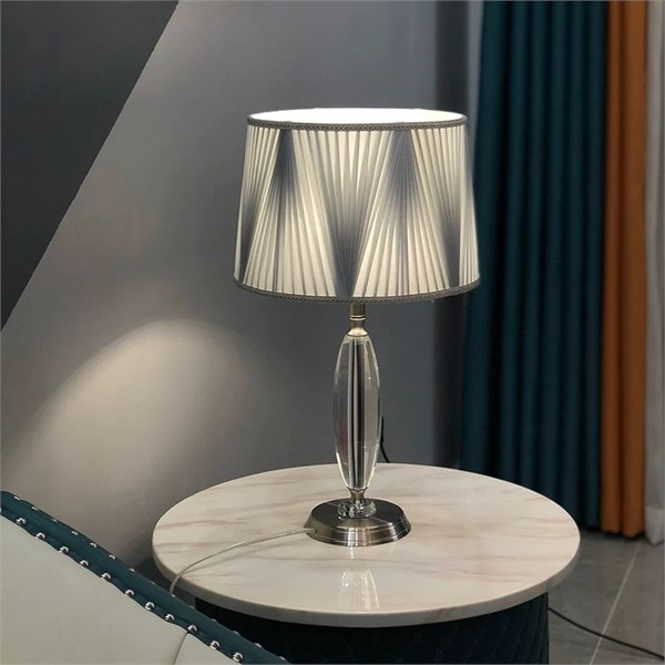 Эксклюзивная настольная лампа Eichholtz Gascogne, хрусталь и шелк 10287 - Onlainsale HOME