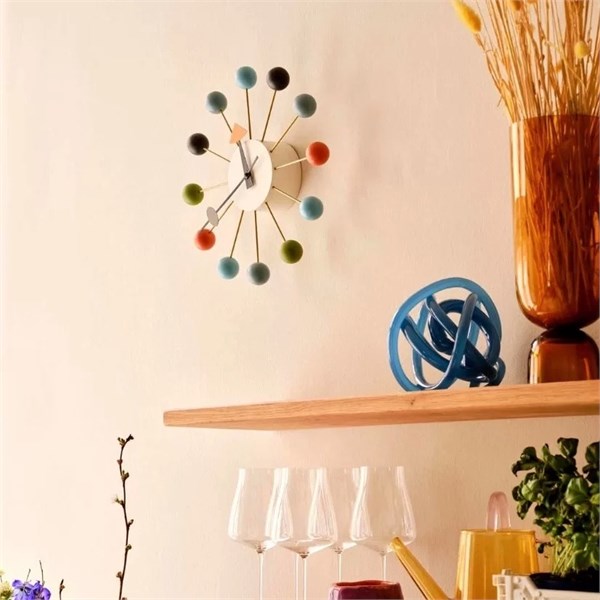 Эксклюзивные настенные часы Vitra Ball Clock, многоцветные 10296 - Onlainsale HOME
