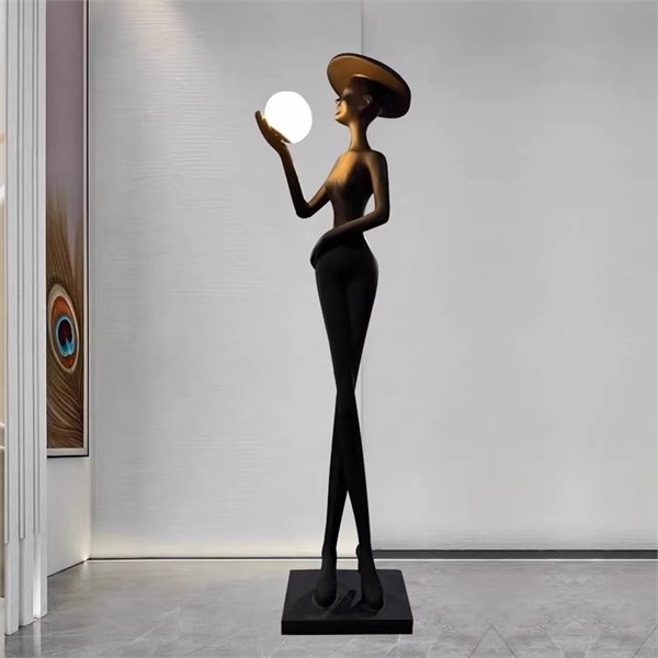 Ростовой торшер-статуэтка «Graceful Lady» / Эксклюзивный дизайнерский светильник-скульптура 10080 - Onlainsale HOME