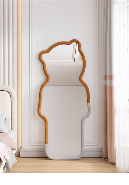 Дизайнерское ростовое зеркало «Bear» в мягкой раме 10198 - Onlainsale HOME