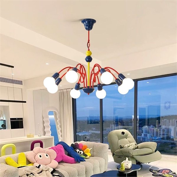 Дизайнерская потолочная люстра «Memphis Play» от фабрики премиального освещения David Andrew Furniture 10211 - Onlainsale HOME