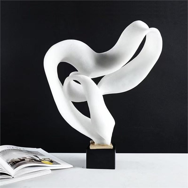 Интерьерная абстрактная скульптура Vetro Artistico «Infinity White» 10224 - Onlainsale HOME