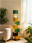 Дизайнерский напольный торшер колонна Cubism Block LED 10237 - Onlainsale HOME