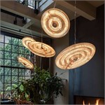Дизайнерский подвесной светильник из оникса Onyx Disk D65 10253 - Onlainsale HOME