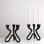 Абстрактный подсвечник-канделябр в стиле ваби-саби на 3 свечи 10279 - Onlainsale HOME