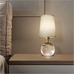 Эксклюзивная настольная лампа Eichholtz Sphere, хрусталь и латунь 10288 - Onlainsale HOME