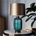 Настольная лампа Ocean Bubble Gold Murano Blue 10038 - Onlainsale HOME