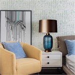 Настольная лампа Ocean Bubble Gold Murano Blue 10038 - Onlainsale HOME