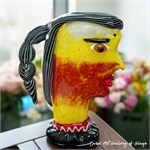 Дизайнерская ваза из муранского стекла Donna Coda кубизм 10133 - Onlainsale HOME