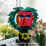 Дизайнерская ваза из муранского стекла Girasole Rosso кубизм 10136 - Onlainsale HOME
