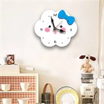Детские настенные часы Облачко с бантом бесшумные 10159 - Onlainsale HOME