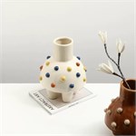 Дизайнерская керамическая ваза «Конфетти» на ножках 10175 - Onlainsale HOME
