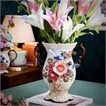 Дизайнерская керамическая ваза с птицами Paradise Birds 10205 - Onlainsale HOME