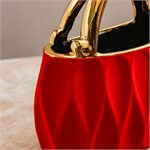 Интерьерная ваза-сумка Vetro Artistico «Prestige Velvet M» (Италия, 20.5 см) 10221 - Onlainsale HOME