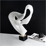 Интерьерная абстрактная скульптура Vetro Artistico «Infinity White» 10224 - Onlainsale HOME