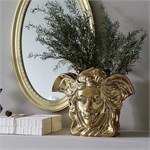Дизайнерская золотая ваза Медуза из керамики 10229 - Onlainsale HOME