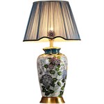 Дизайнерская керамическая настольная лампа Hortensia Blue 10231 - Onlainsale HOME