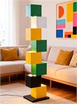 Дизайнерский напольный торшер колонна Cubism Block LED 10237 - Onlainsale HOME